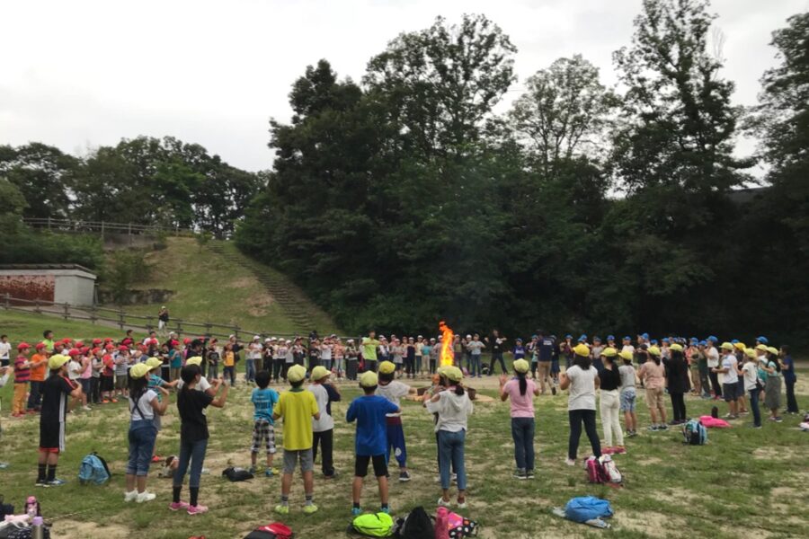 ESD活動日誌 六条小学校野外活動支援