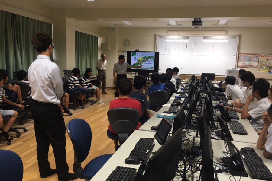 ESD活動日誌 第4回　富雄第三小 中学校ユネスコ委員会支援活動