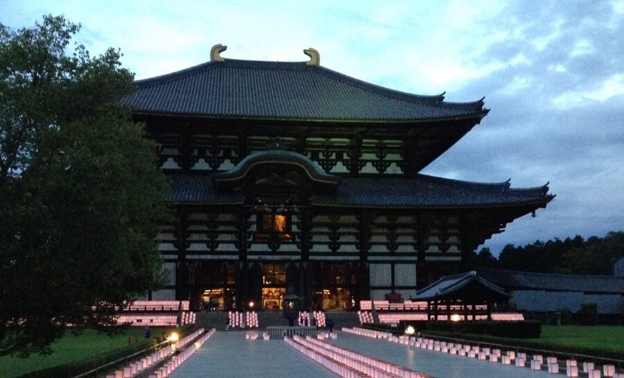 ESD活動日誌 東大寺万灯供養絵ボランティア