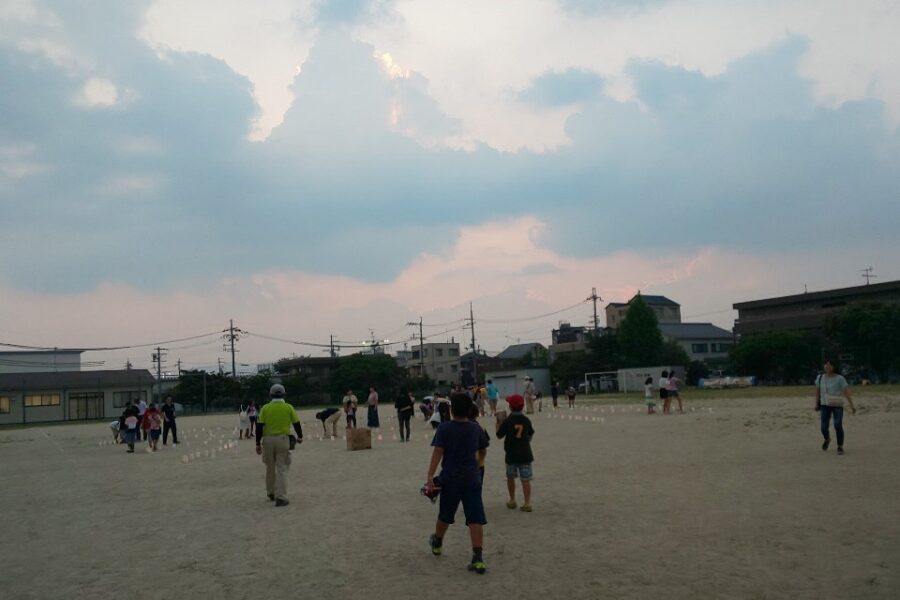 ESD活動日誌 済美南小学校親子燈花会