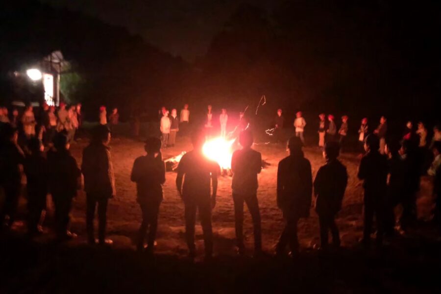 ESD活動日誌 佐保川小学校野外活動支援